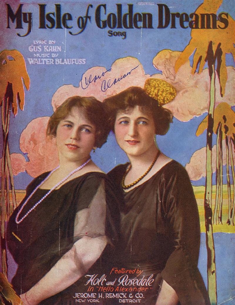 My Isle of Golden Dreams (Hello Alexander, 1919)