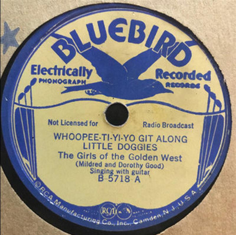 Whoopee-Ti-Yi-Yo Git Along Little Doggies - Bluebird B-5718 A