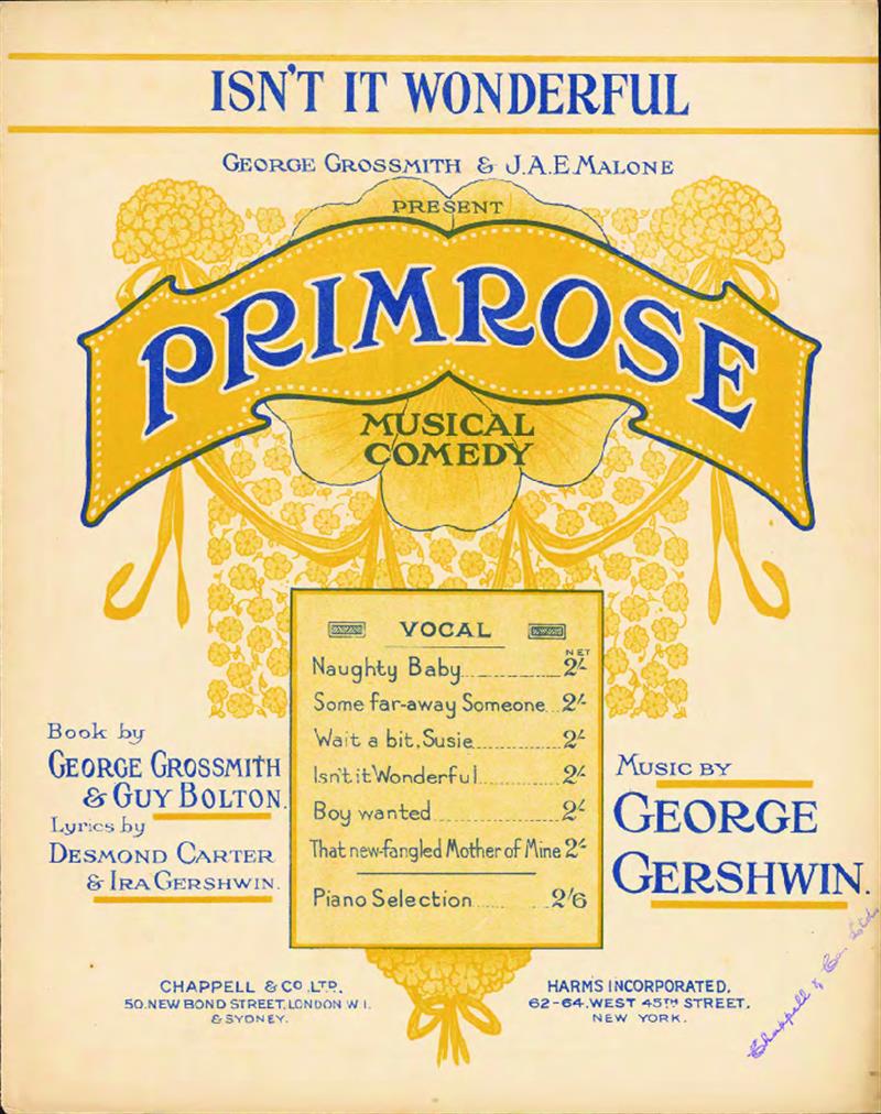 Isn't It Wonderful (Primrose 1924)
