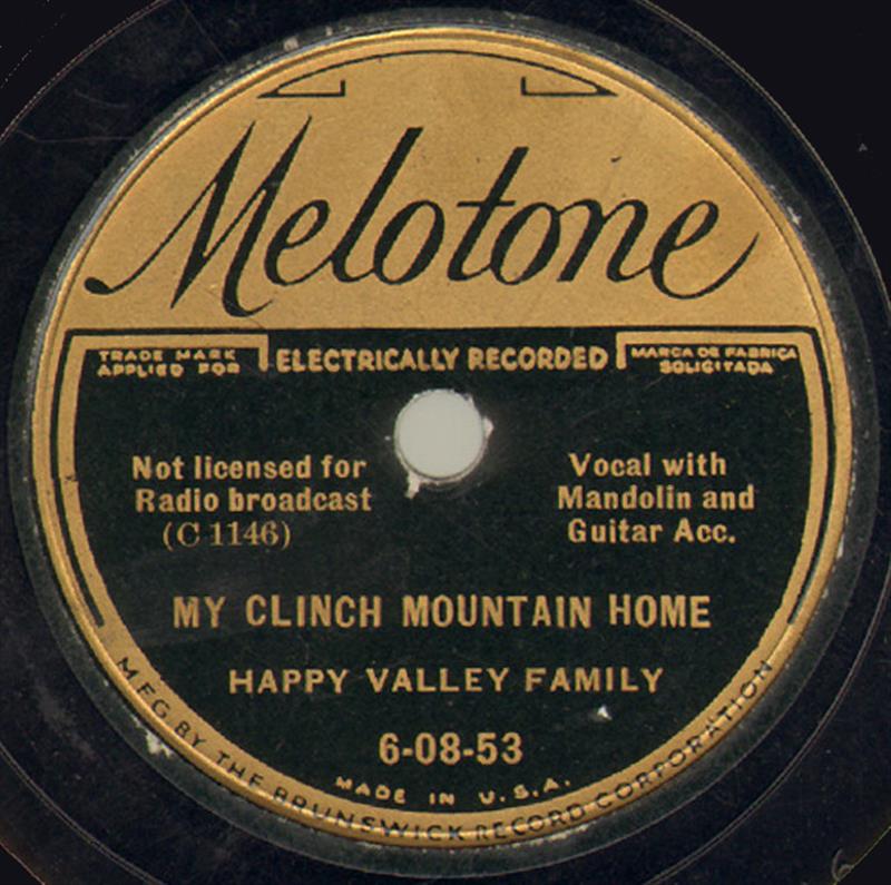 My Clinch Mountain Home - Melotone 6-08-53