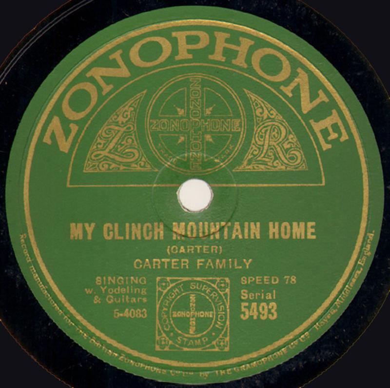 My Clinch Mountain Home - Zonophone 5493