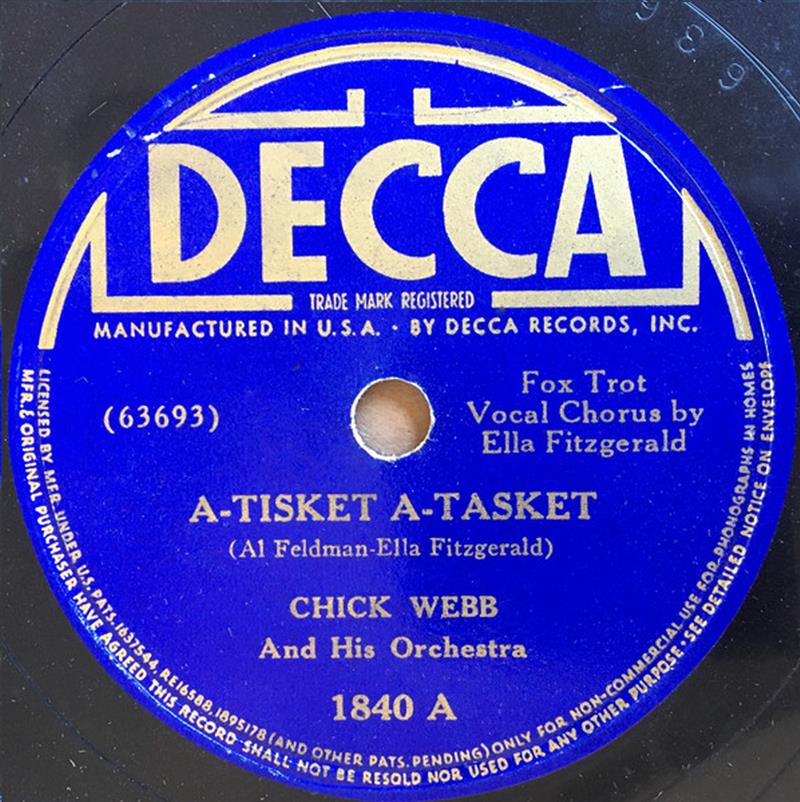 A-Tisket A-Tasket - DECCA 1840A Chick Web