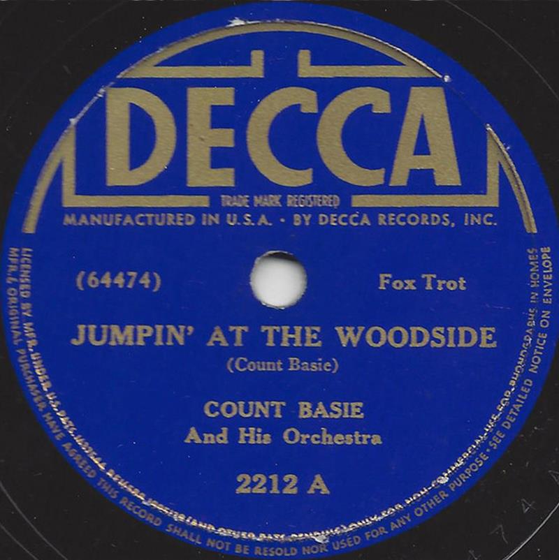 Jumpin' At The Woodside - DECCA 2212A
