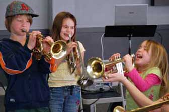 Bibs Goff & drumming student