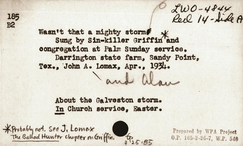 Wasn't That A Mighty Storm (Galveston Flood) 1934