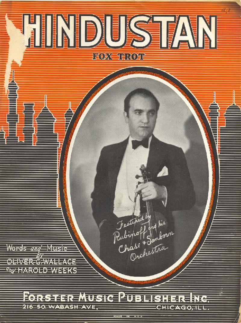 Hindustan - Rubinoff & his Chase & Sanborn Orchestra