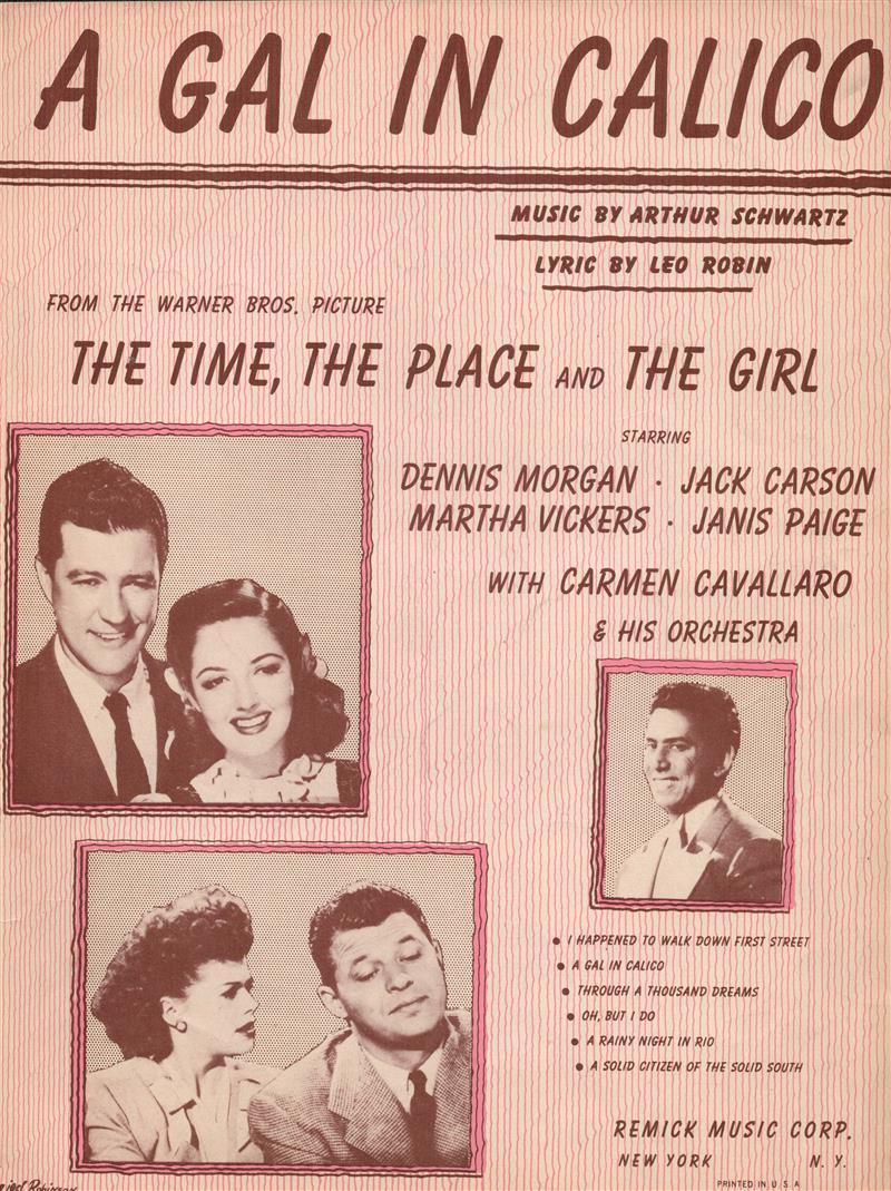 A Gal In Calico (The Time, The Place and The Girl, 1946)