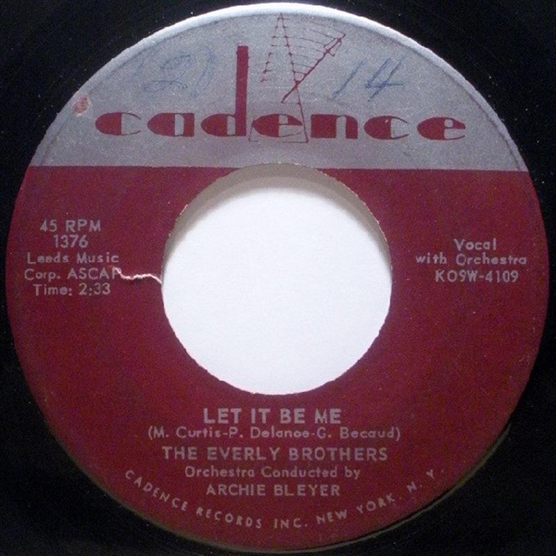 Let It Be Me - label - Everly Brothers 1960