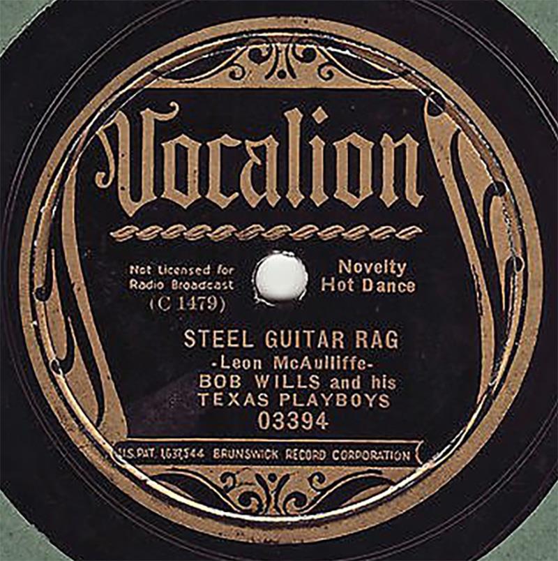 Steel Guitar Rag - Vocalion 03394