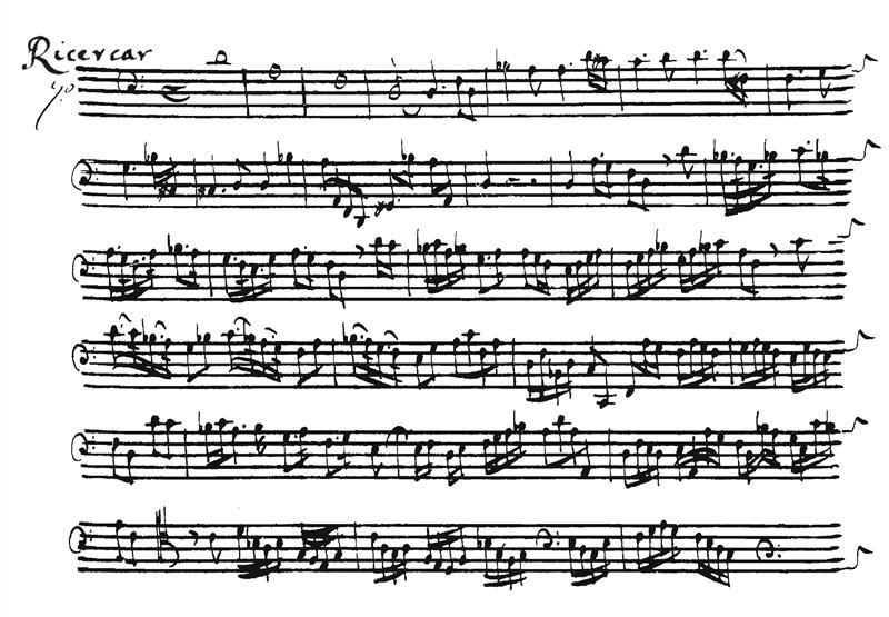 Ricercar 7 per violoncello (1689)