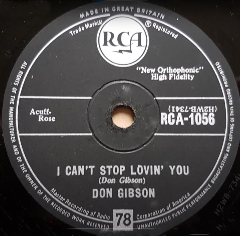 I Can't Stop Lovin' You - Don Gibson [RCA-1056]