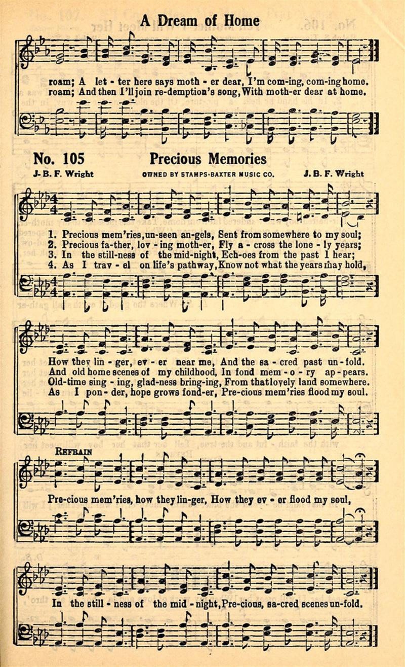 Precious Memories (Soul Inspiring Songs 1929)