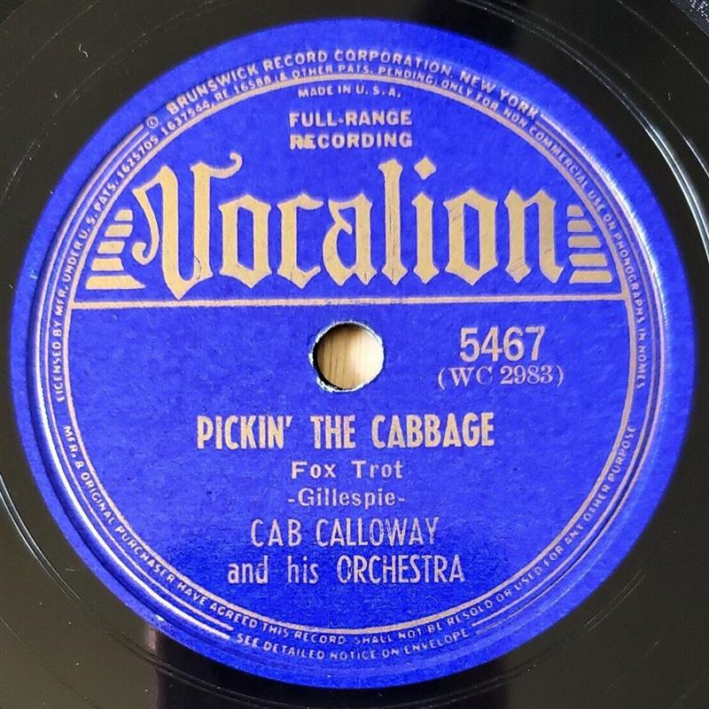 Pickin' The Cabbage - Vocalion 5467