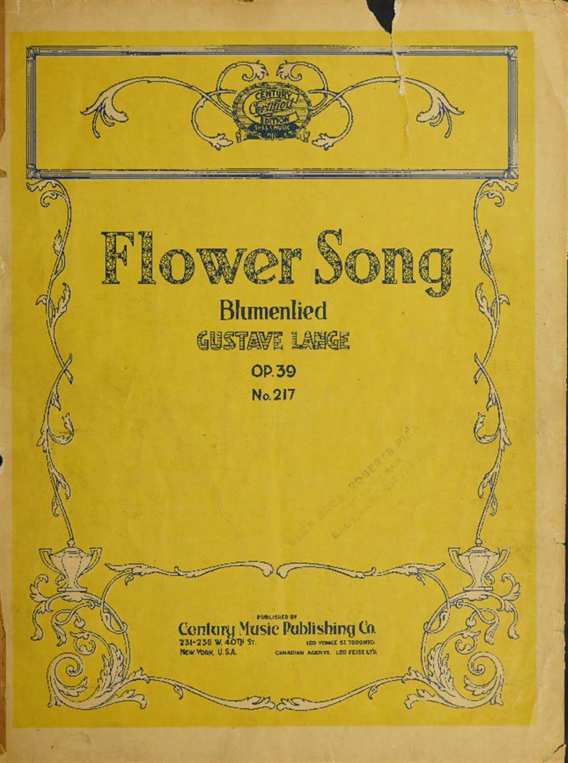 Flower Song (Century 1900)