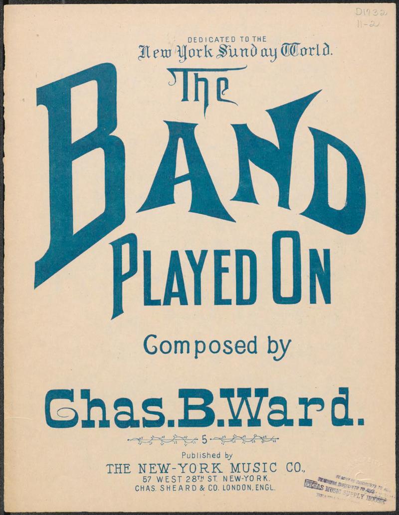 The Band Played On (Ward 1895)