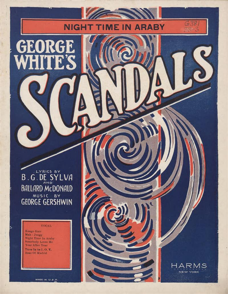 Night Time In Araby (1924 Scandals - alt cover)