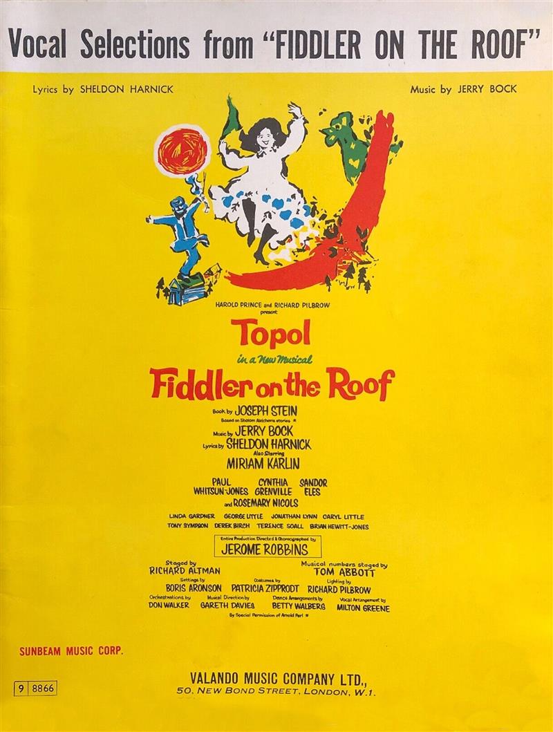 Fiddler On The Roof [Vocal Selection] (1964)