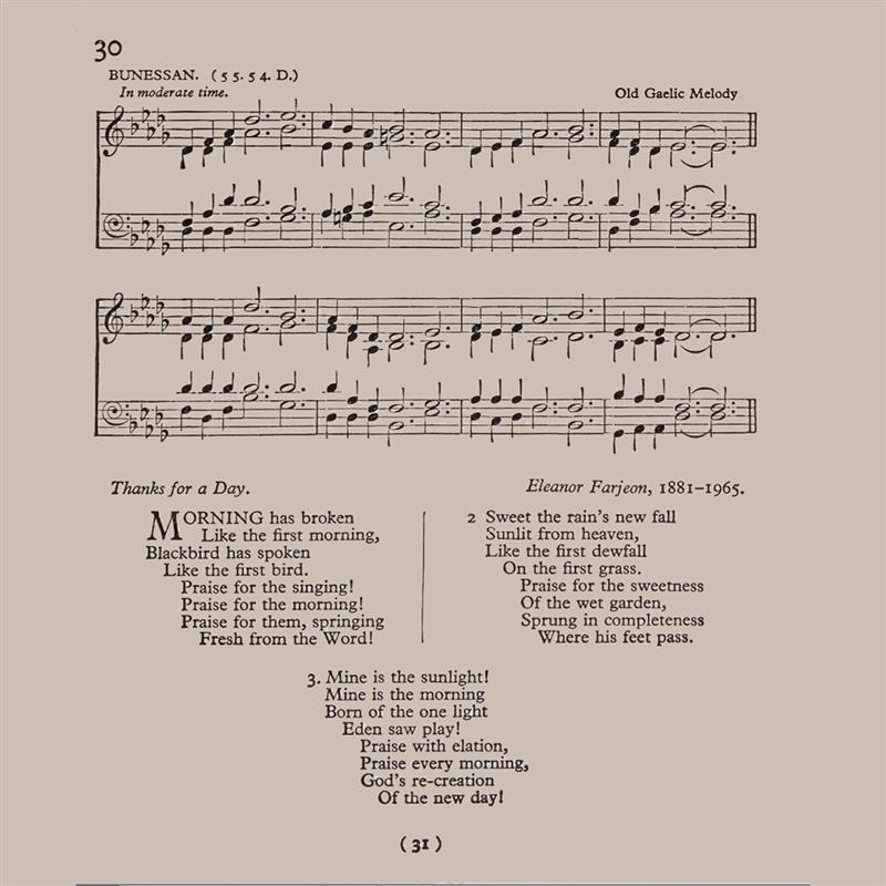 Morning Has Broken (Songs of Praise, 1931)