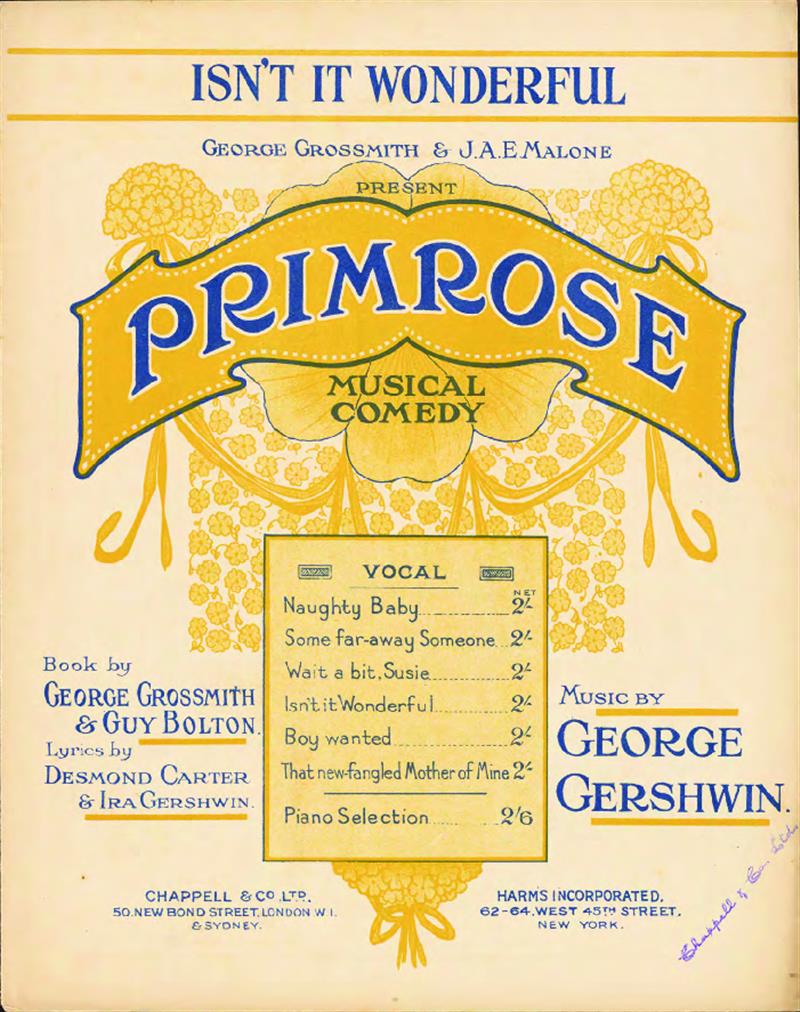Isn't It Wonderful (Primrose 1924)