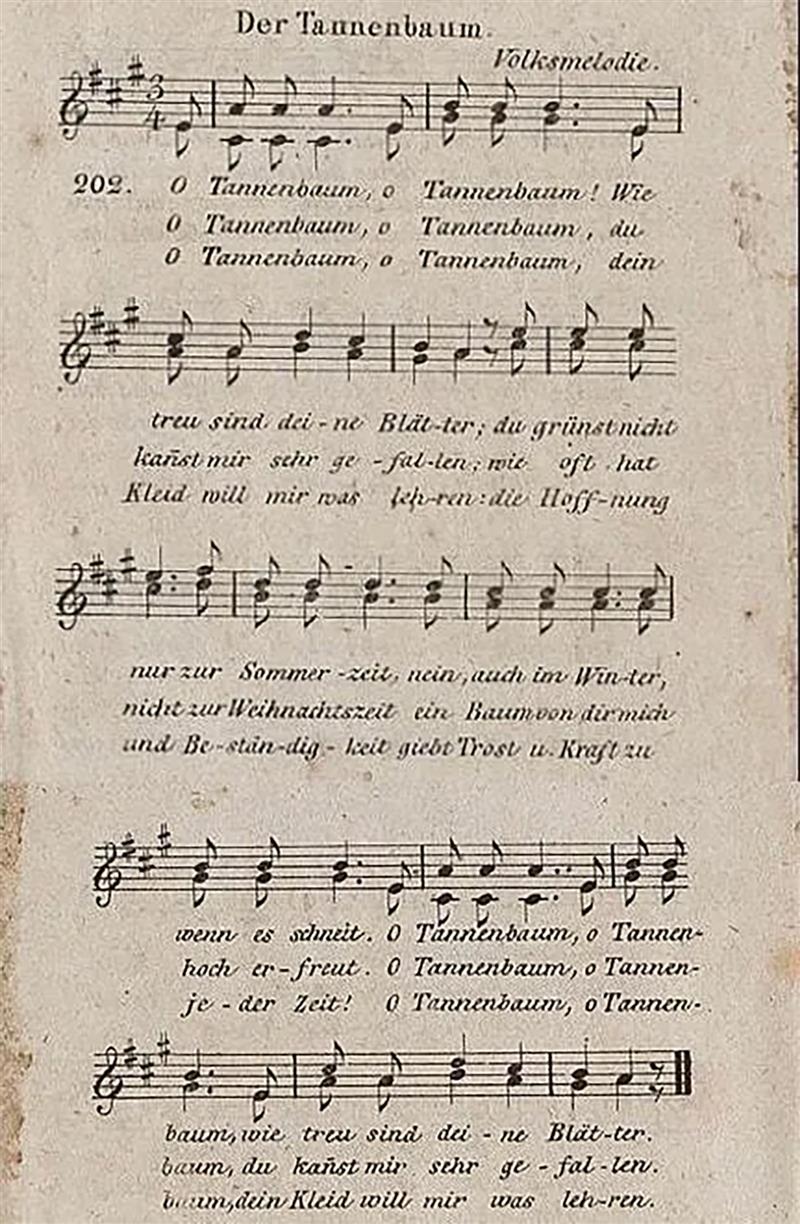 Der Tannenbaum [1824 Ernst Anschütz]