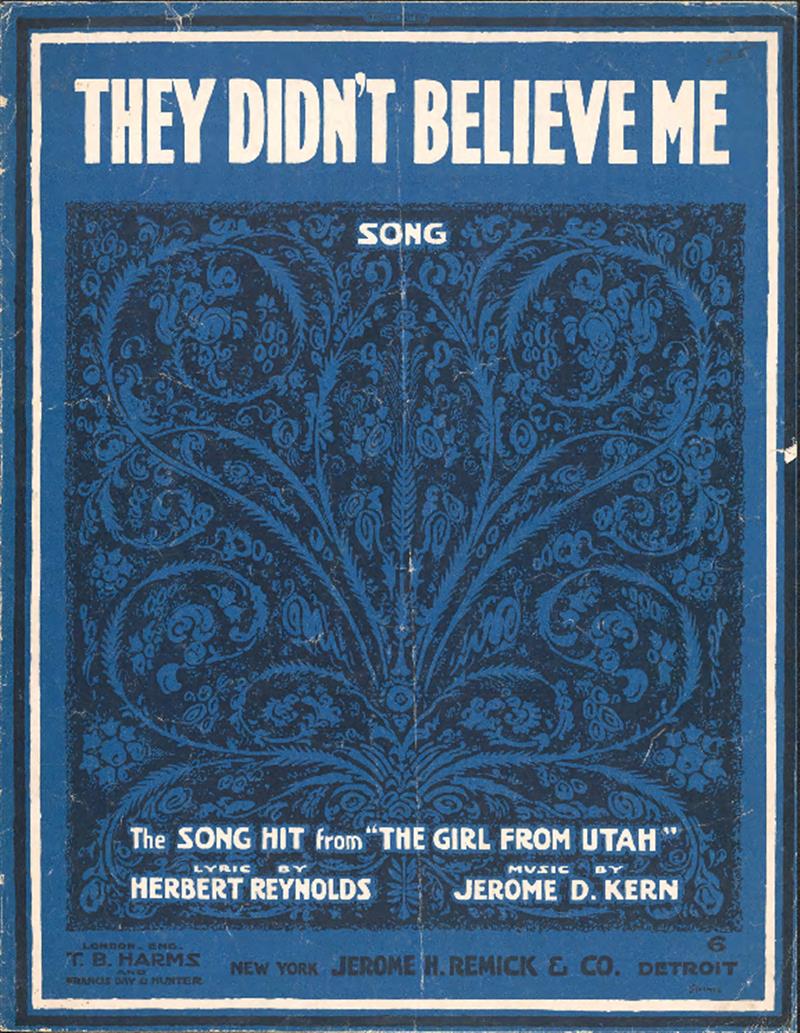 They Didn't Believe Me [1915 indie]