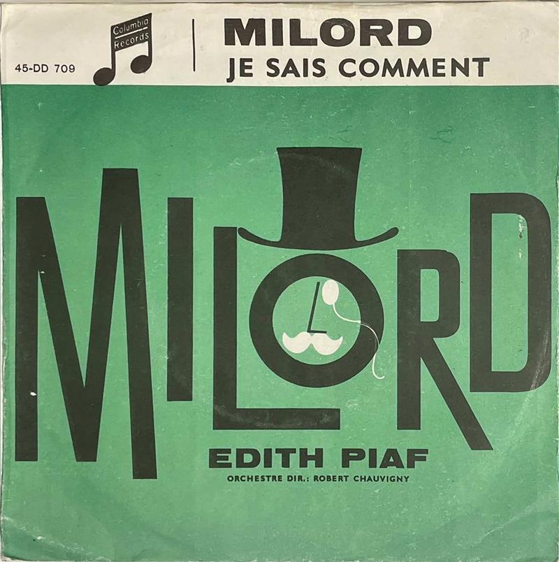 Milord - Edith Piaf 45-DD 709 cover