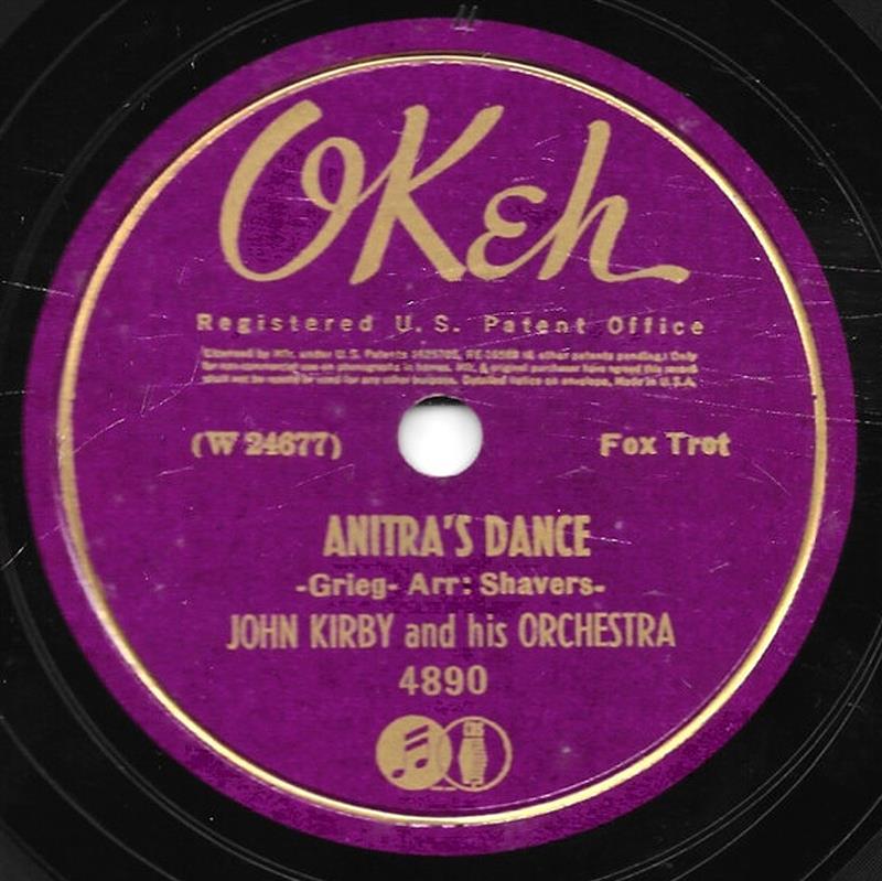 Anitra's Dance - Grieg-Shavers Kirby Quintet - OKeh 4890 [1939]