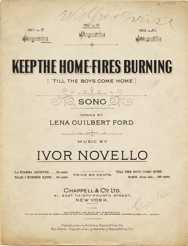Keep The Home-Fires Burning 1915