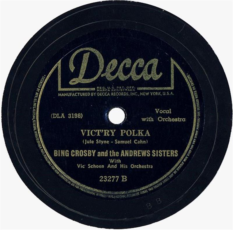 Vict'ry Polka - Bing Crosby & Andrews Sisters