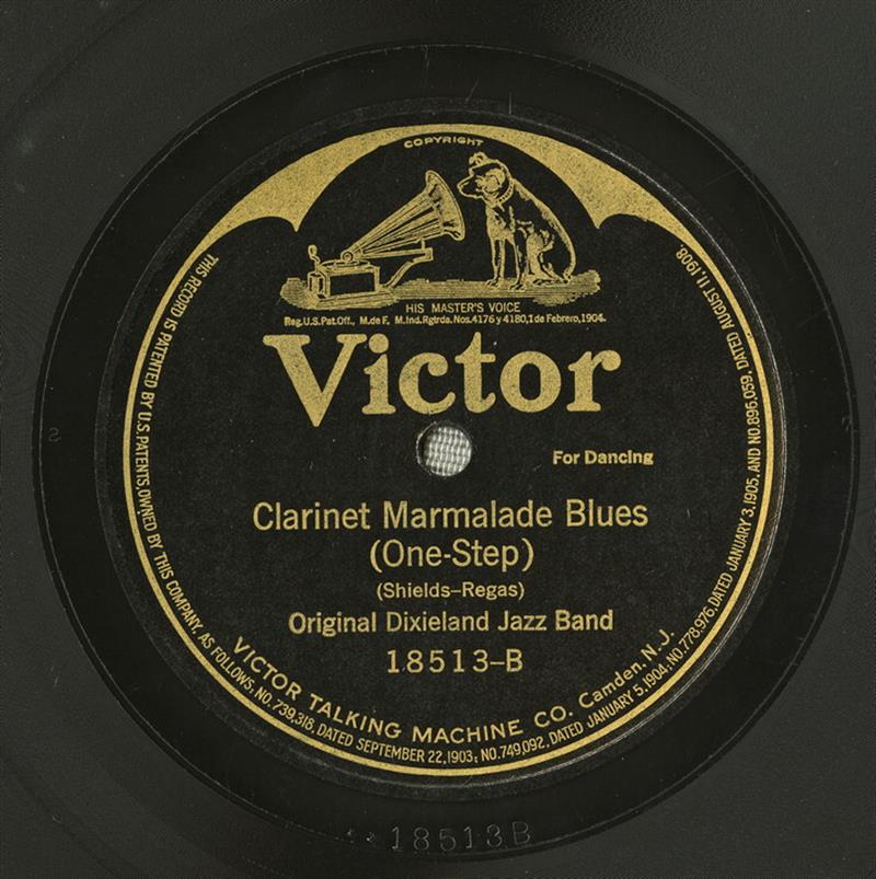Clarinet Marmalade - Victor label 1918
