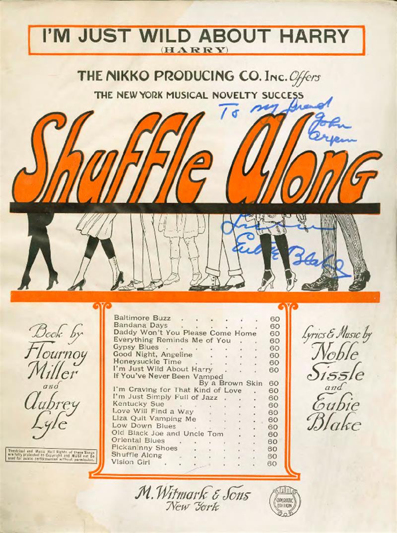 I'm Just Wild About Harry - 1921 show