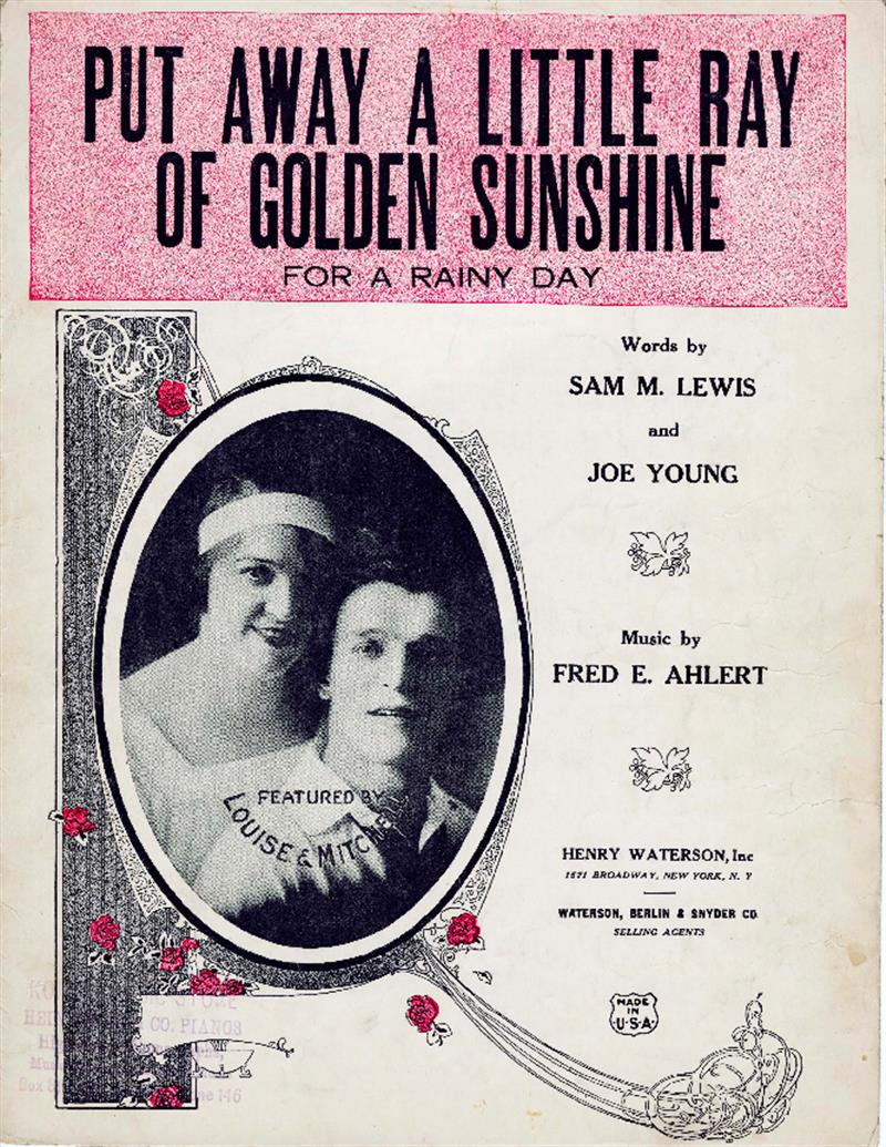 Put Away A Little Ray Of Golden Sunshine - Louise & Mitchell