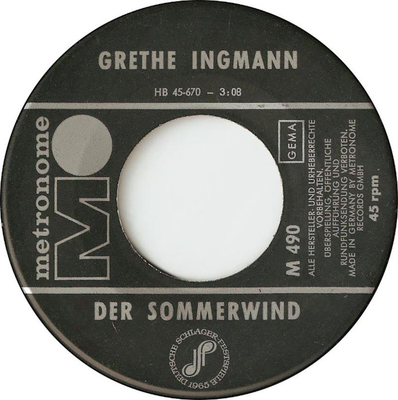 Der Sommerwind - Grethe Ingmann
