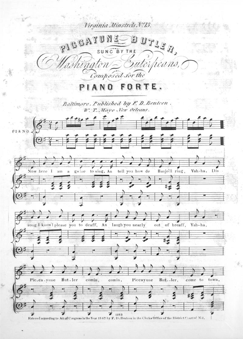 Piccayune Butler 1847