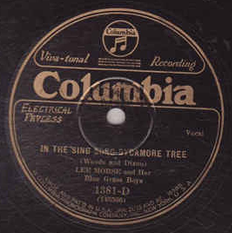 In The Sing Song Sycamoe Tree - Columbia 1861-D