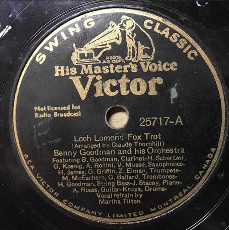 Loch Lomond - 1938 Benny Goodman