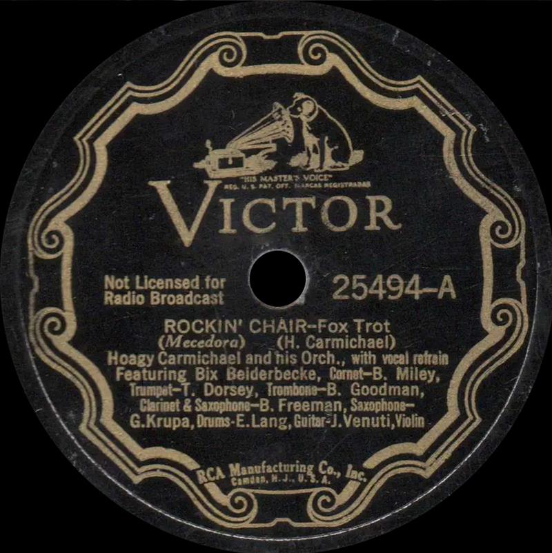 Rockin' Chair - Victor 25494-A Hoagy Carmichael