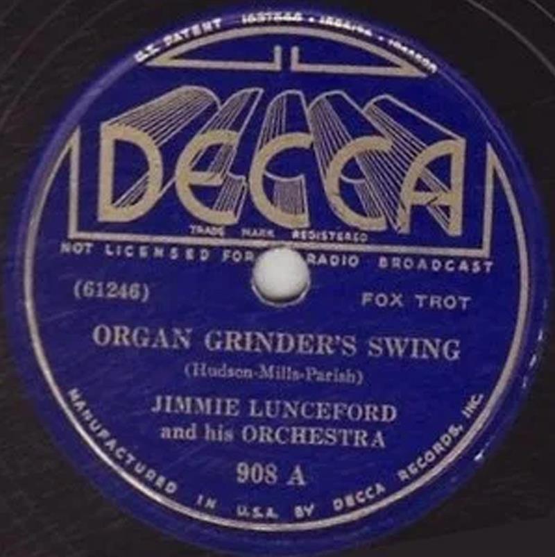 Organ Grinder's Swing - DECCA 908A