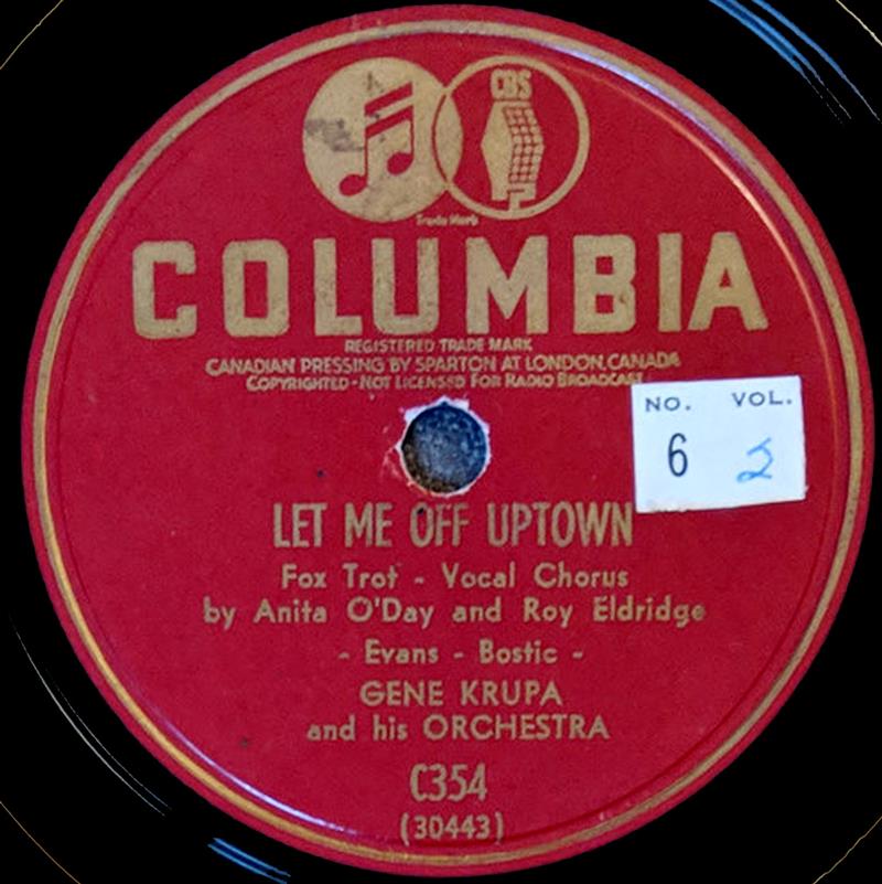 Let Me Off Uptown - Columbia C354