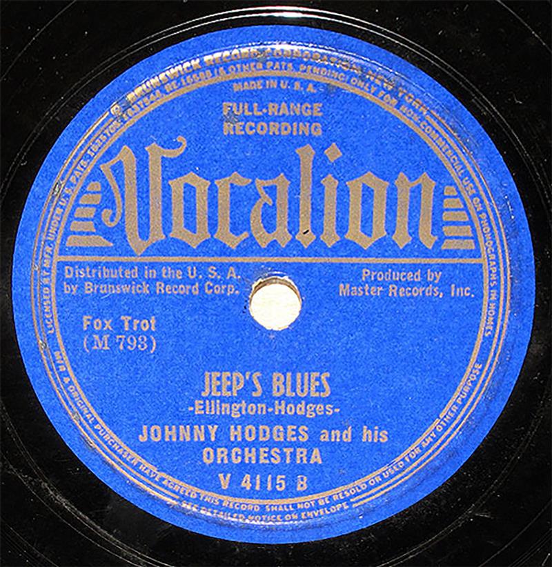 Jeep's Blues - Vocalion V4115B
