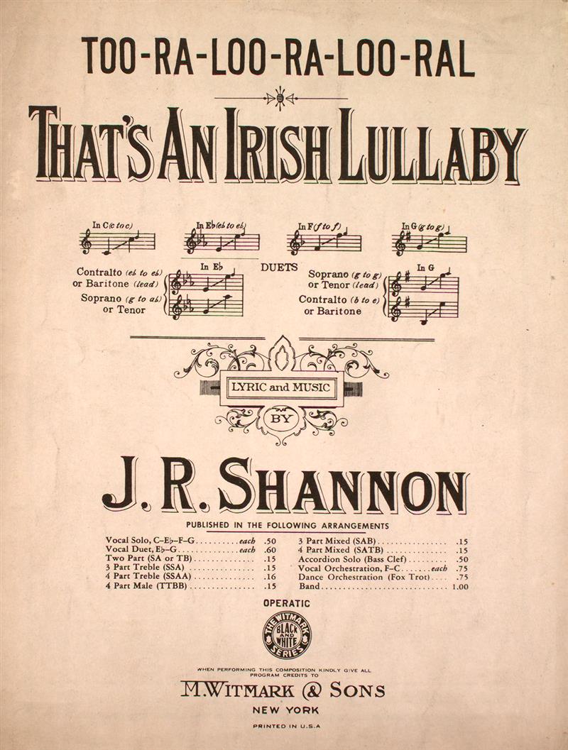 That's An Irish Lullaby