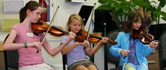 kids in music class