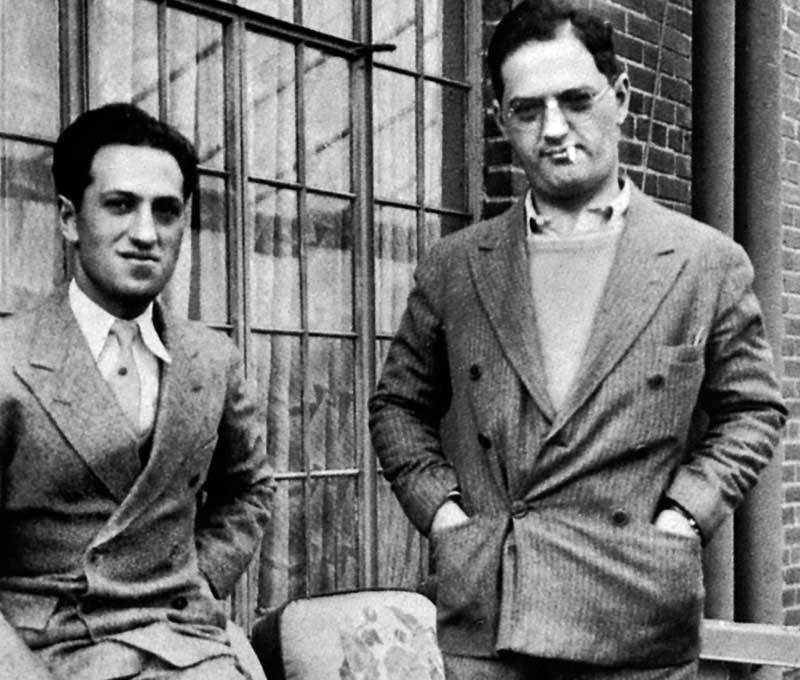 Gershwin, Ira 13 - George & Ira on porch