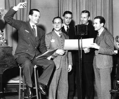 Cole Porter rehearsing male quartet