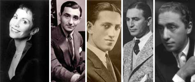 Maria Jette, Irving Berlin, George Gershwin, Harry Warren, Harold Arlen.