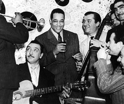Django Reinhardt, Duke Ellington, friends